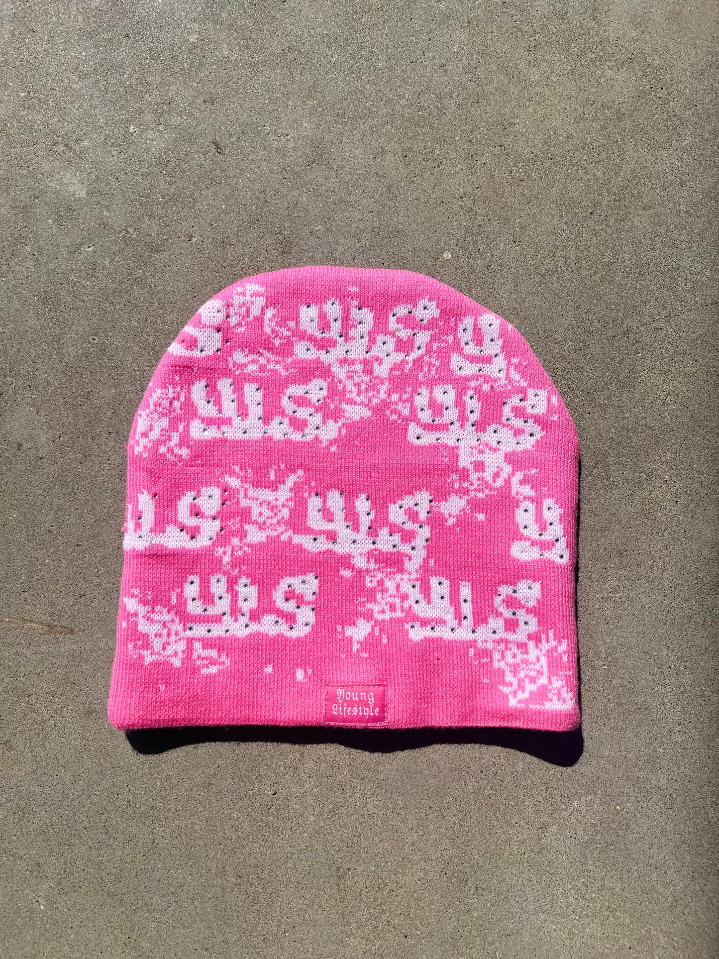 Pink Crosses Beanie