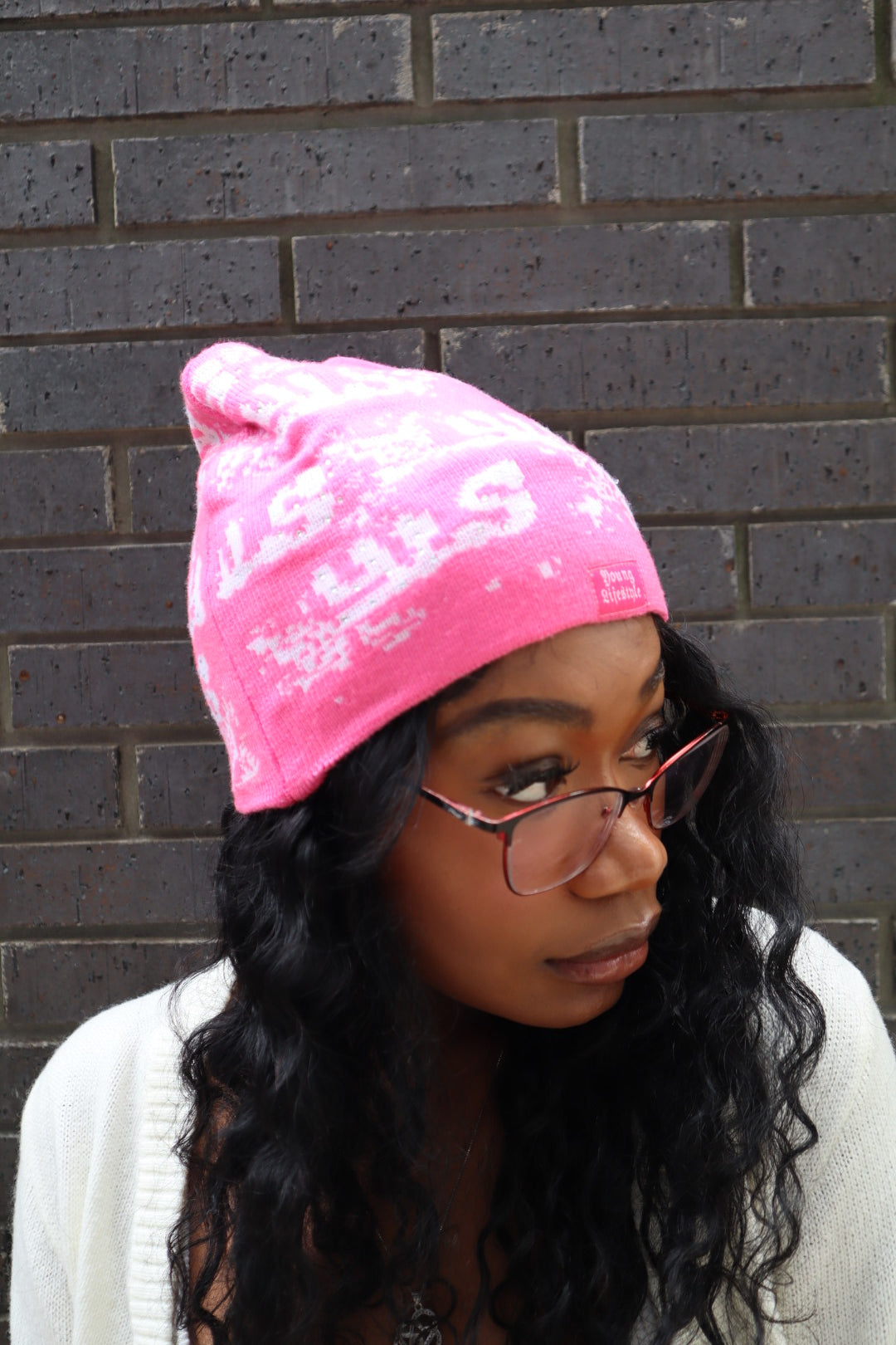 Pink Crosses Beanie