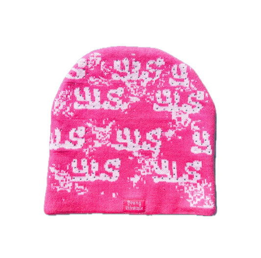 Pink Crosses Beanie