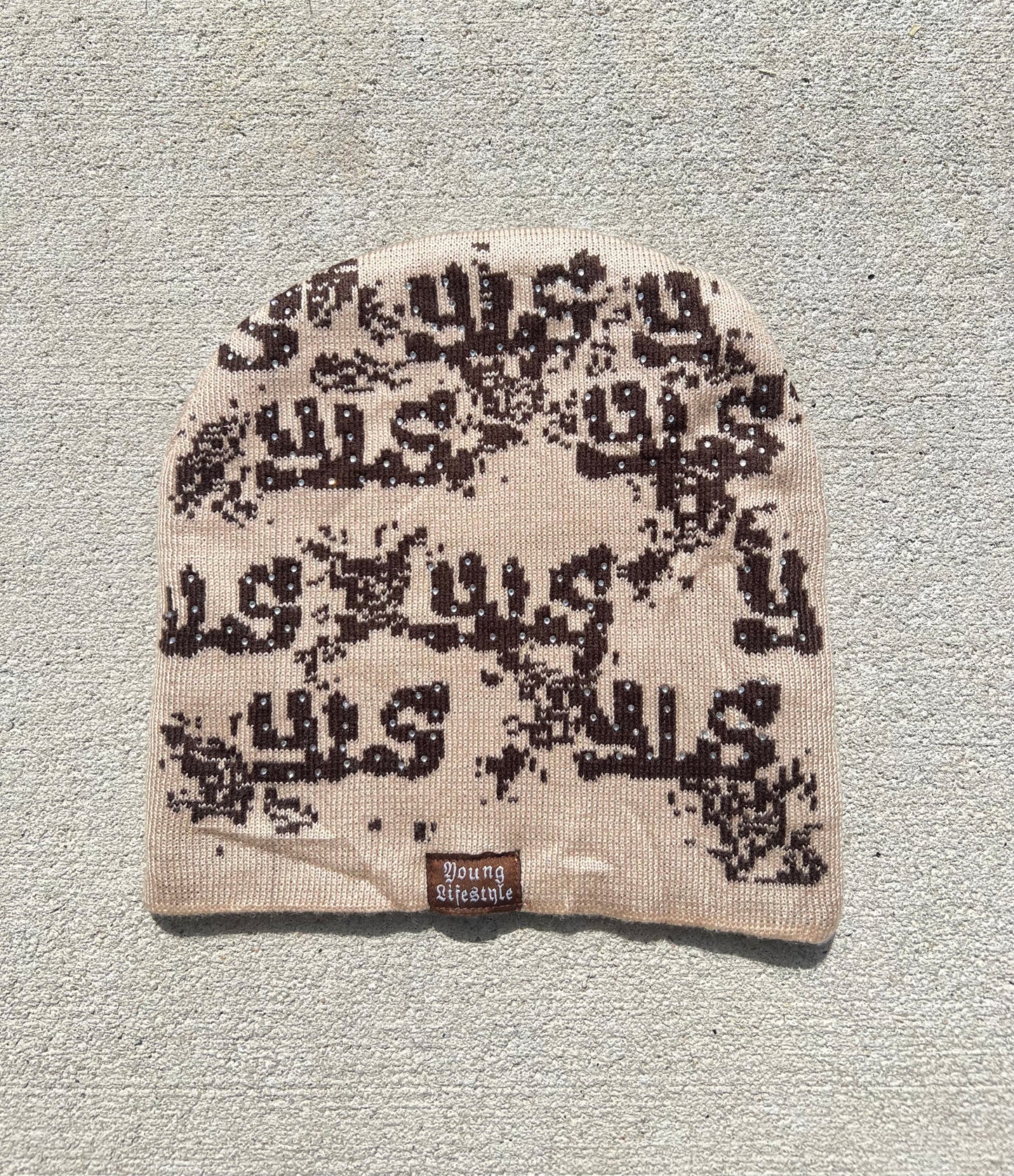 Mocha Crosses Beanie